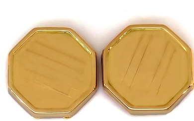 18 kt. Yellow gold - Cufflinks - Button covers