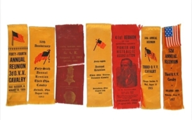 Antique Cavalry Reunion Ribbons
