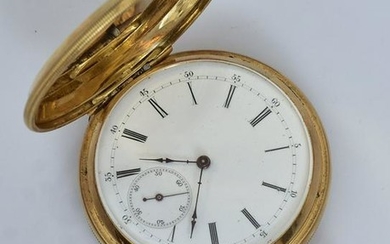 18k Gold Henry Hoffman Pocket Watch