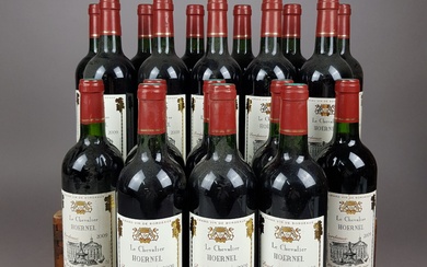 19 bouteilles Le Chevalier Hoernel, Bordeaux, 2009