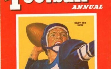1950 Illustrated Football Annual Magazine Billy Cox Duke 130631