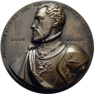 1963. Franco. Felipe II. Fundador del Monasterio del Escorial. 1563
