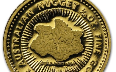 1986 Australia 1/10 oz Proof Gold Nugget