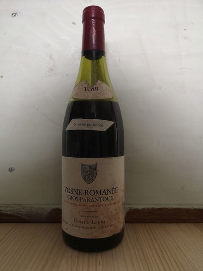 1988 Henri Jayer Cros Parantoux - Vosne-Romanée 1er Cru - 1 Bottles (0.75L)
