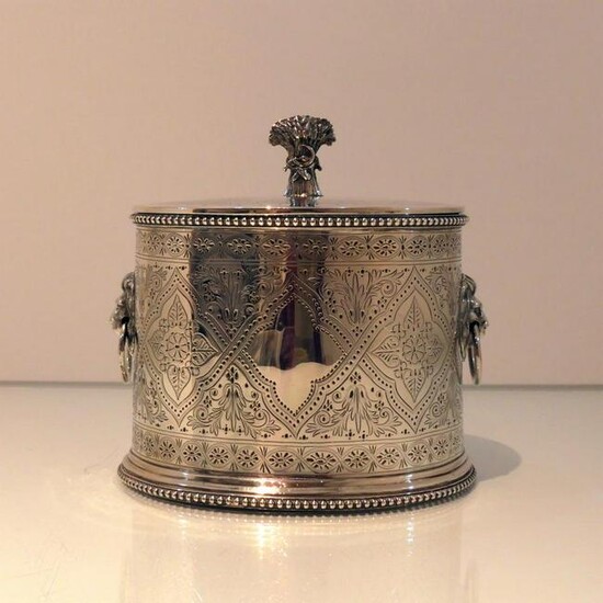 19th Century Antique Victorian Sterling Silver Biscuit