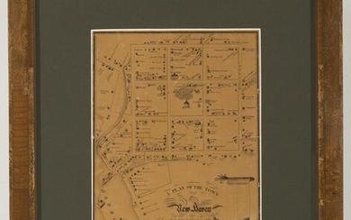 19th Century Map - A Plan of the Town, New Haven