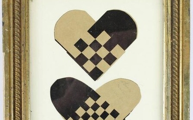 19th c Folk Art Paper Cut Valentines