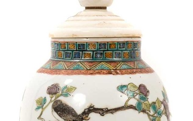 19th century Chinese vase converted to a lamp
