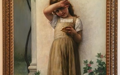 19thC Style, Italian Girl with Book