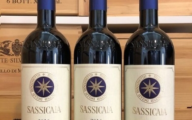 2016 Tenuta San Guido Sassicaia- Bolgheri Superiore (100/100 Robert Parker) - 3 Bottles (0.75L)