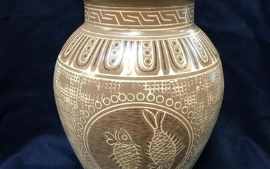 20thc Japanese Double Fish Vase
