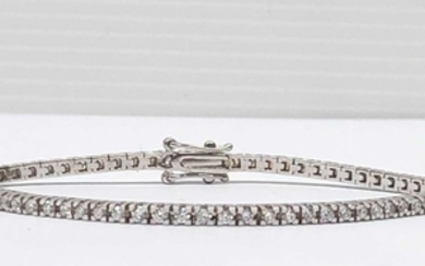 Gioielleria Corvino - 18 kt. White gold - Bracelet - 3.00 ct Diamond - Diamond
