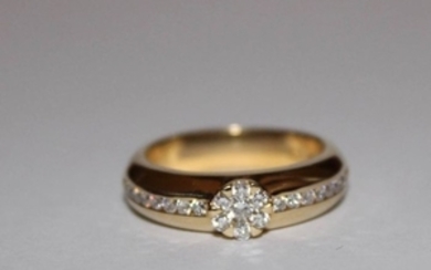 18 kt. Gold - Ring Diamond - Diamonds