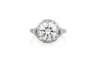 2.65 Carat Art Deco Engagement Ring