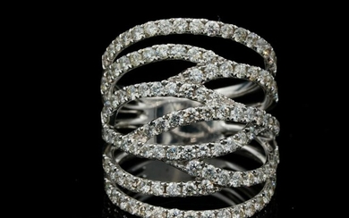 2.75ctw VS2-SI1/G-H Diamond 18K White Gold Ring