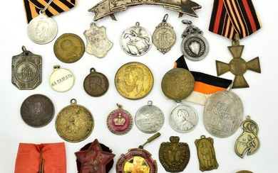 29 Russian 19th C. Medals, Badges and Jettons