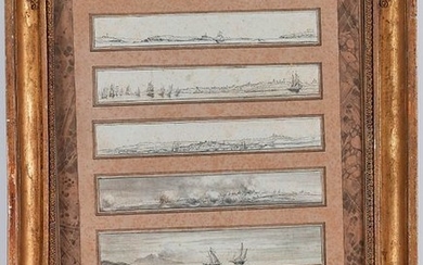 OZANNE Nicolas Marie (1728 1811) : « Vues de port …