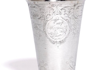 A Dutch silver beaker, probably Paulus Sakes, Dokkum, 1645