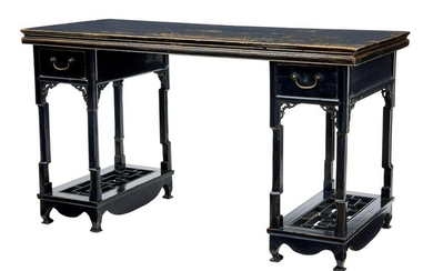 19TH CENTURY CHINESE BLACK LACQUER ALTER TABLE