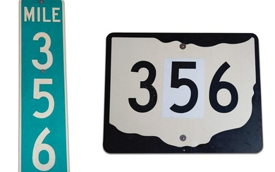 Pair of 356 Road Signs