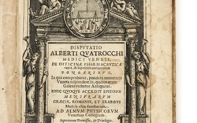 Alberto QUATTROCCHI XVIIe siècle Disputatio Alberti Quattrocchi