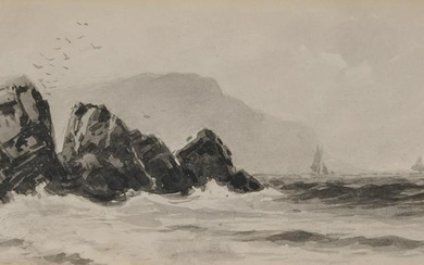 ALFRED THOMPSON BRICHER, (American, 1837-1908), Coastal