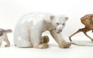 BING & GRONDAHL, DENMARK, polar bear form model...