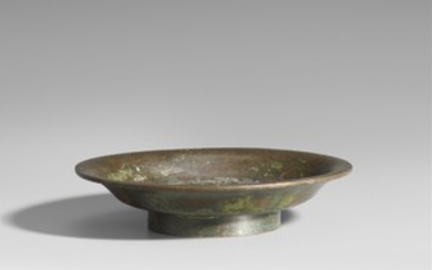 A bronze dish. 19th century