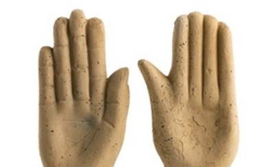Couple of Roman terracotta votive hands 3rd - 2nd century...