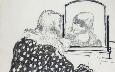 David Hockney (British, b. 1927) Ann Combing Her Hair