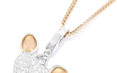 DIAMOND MICKY MOUSE PENDANT, TEHO FENNELL in 18ct gold
