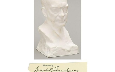 Dwight D. Eisenhower Spode Bust and Signature