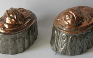 A Pair Of Early Tin & Copper Molds