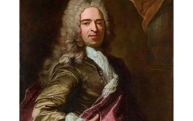 COLE FRANAISE VERS 1710, ENTOURAGE DE HYACINTHE RIGAUD PORTRAIT D’HOMME...