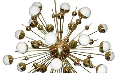 Large Brass Sputnik Chandeleir