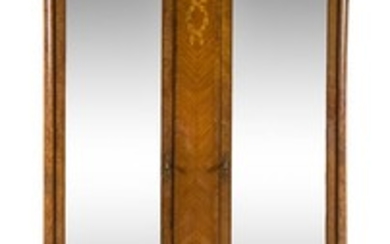 A Louis XVI Style Burlwood and Marquetry Armoire