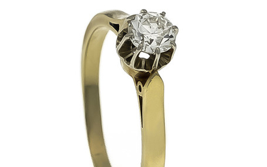 Old-cut diamond ring GG / WG 585/000 with an old-cut