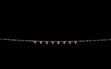 Parthian Lapis Lazuli and Gold Bead Necklace