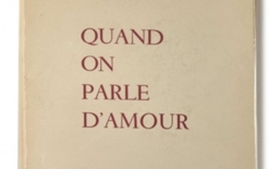 Pierre HAREL-DARC & Jean-Gabriel DOMERGUE ?-? - 1889-1962 Quand on parle d’amour, ou le Vrai Dialogue sentimental