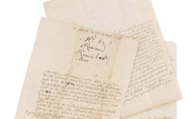 RÉAUMUR(René Antoine Ferchault de). 2 lettres autographes signées, la première datée de 1748, la seconde de 1753 (8,5 pp. in-4°)