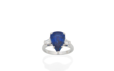A sapphire and diamond ring,, by Graff