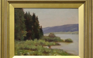 Sophie De Niederhausen Painting of Geneva Lake