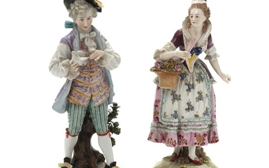Two German 19th/20th century porcelain figurines. (2)