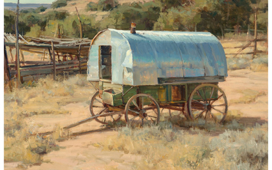 Clyde Aspevig (b. 1951), Sheep Wagon