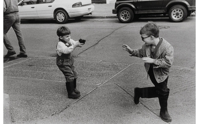 George Zimbel (b. 1929), A Group of Three Photographs of Boys with Their Guns (1948, 1969, 1996)
