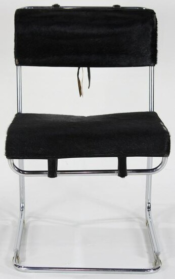 A group of Le Corbusier style side chairs
