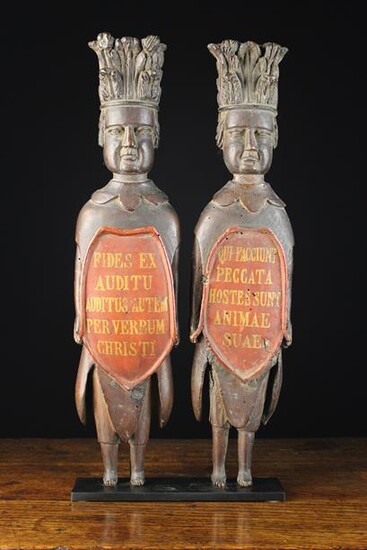 A Pair of Unusual & Quirky Early 18th Century Reli