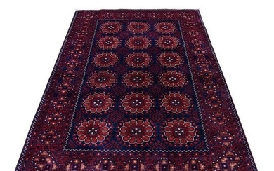 Afghan Khamyab Dense Weave Silky Wool Hand Knotted