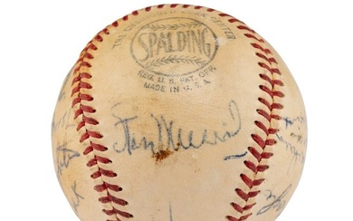 A 1950 St. Louis Cardinals Team Signed Autograph Baseball Featuring Stan Musial (Beckett Authenticat