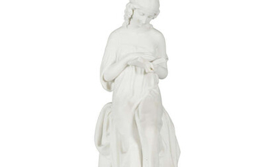 A COPELAND PARIAN CHINA MODEL OF A YOUNG...